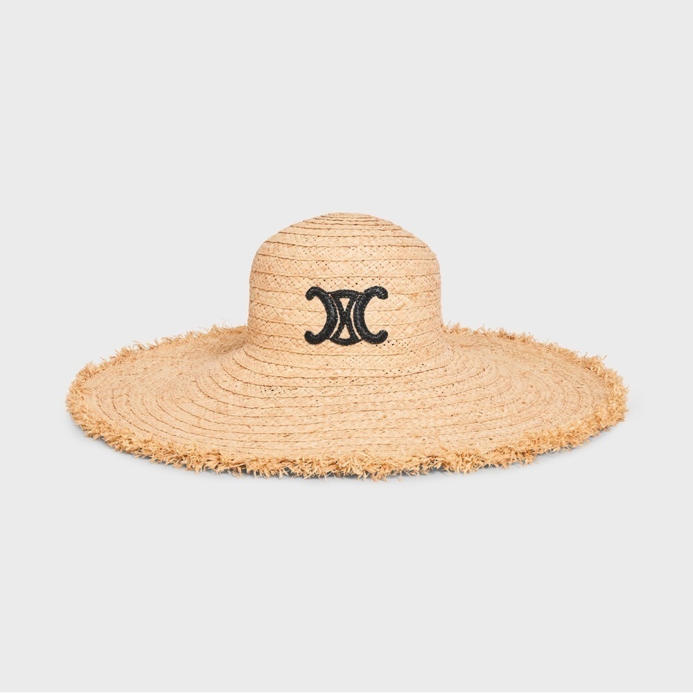 CELINE WIDE-BRIMMED TRIOMPHE HAT IN RAFFIA
NATURAL - Picture 5 of 14